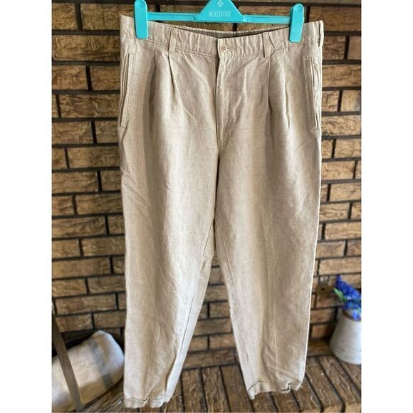 Savane‎ Collection Linen Dress Pants - Picture 1 of 7